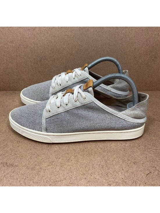 Clarks Shoes - OluKai Womens Pehuea Li Casual Sneakers Size 9 Gray Rubber Sole Textile Upper